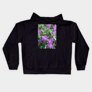 Purple Flowers Nature Photography Pacific Northwest Kids Hoodie